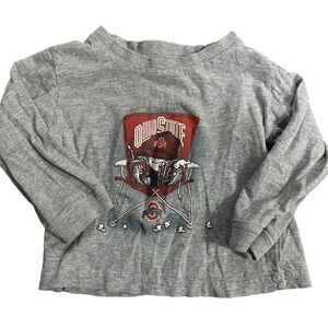 NCAA Gray Long Sleeve Ohio State University Buckeyes Shirt Size 2T